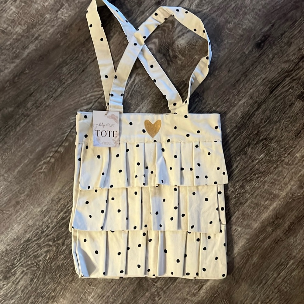 Lily & Faye  Ruffled Eco-Friendly Canvas Tote